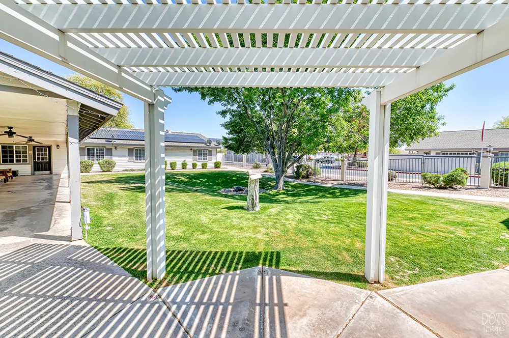 Outdoor Pergola with Seating Area Outdoor Pergola with Seating Area